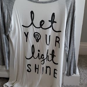 3/4 let your light shine top💡